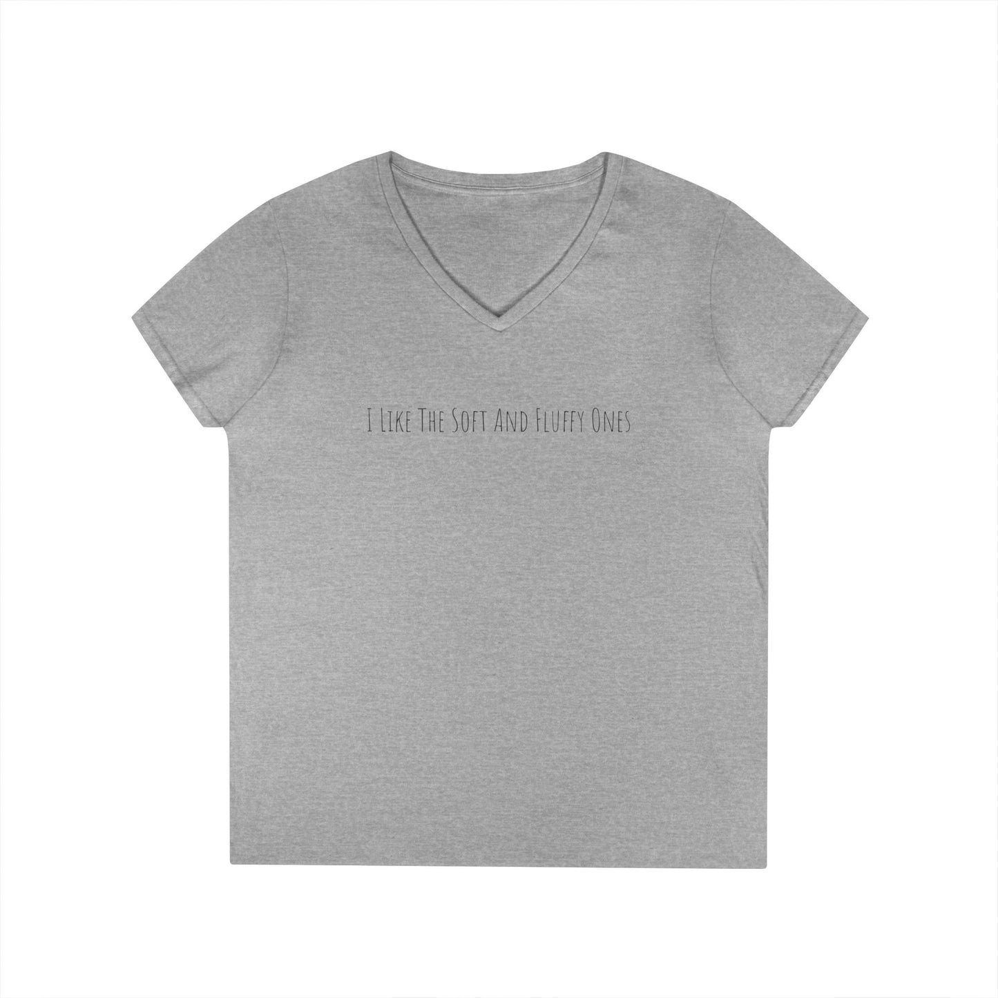 I Like Them Soft and Fluffy Ladies' V-Neck T-Shirt
