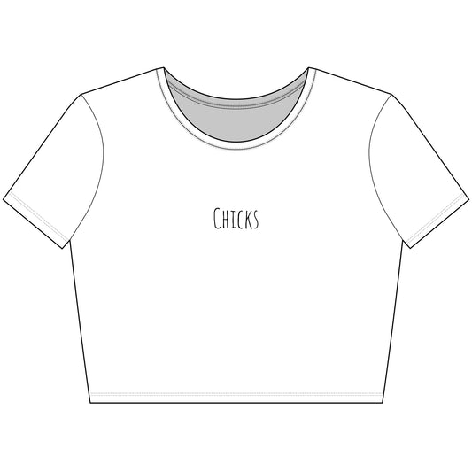 Chicks Trendy Women's Crop Tee