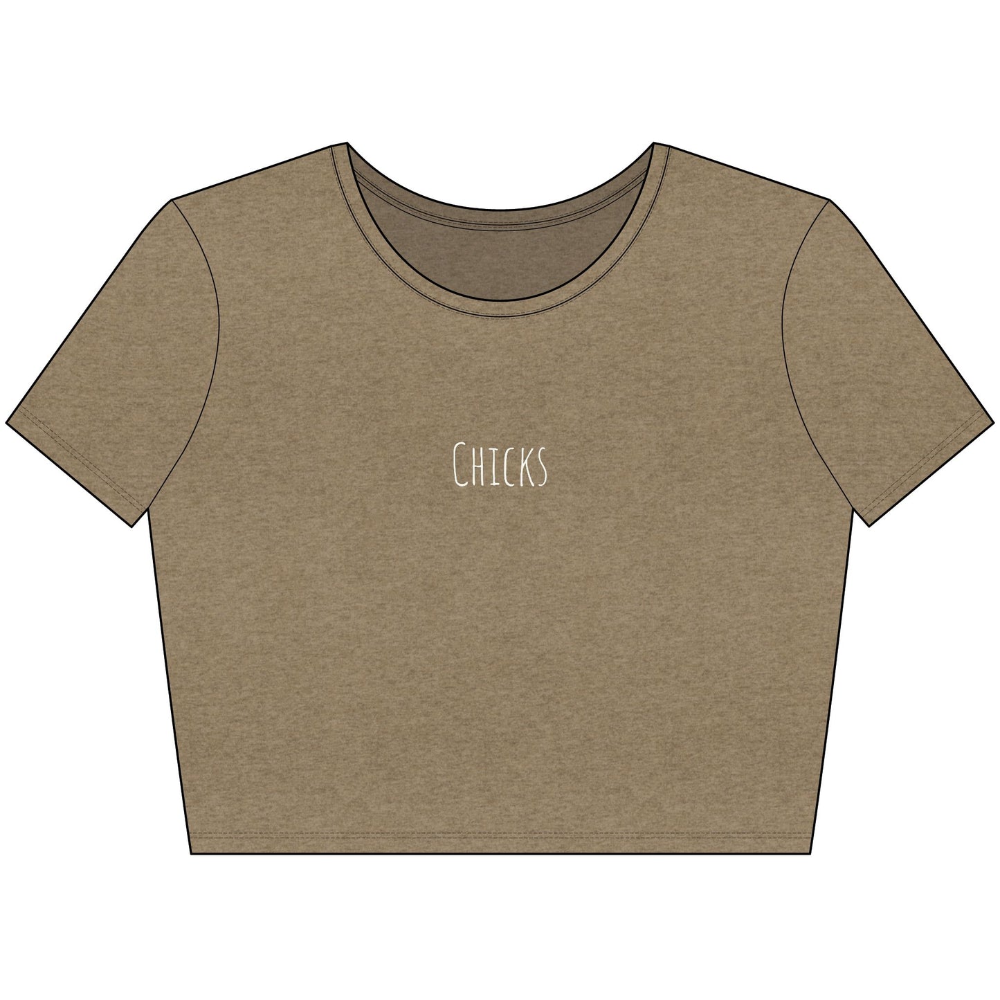 Chicks Trendy Women's Crop Tee