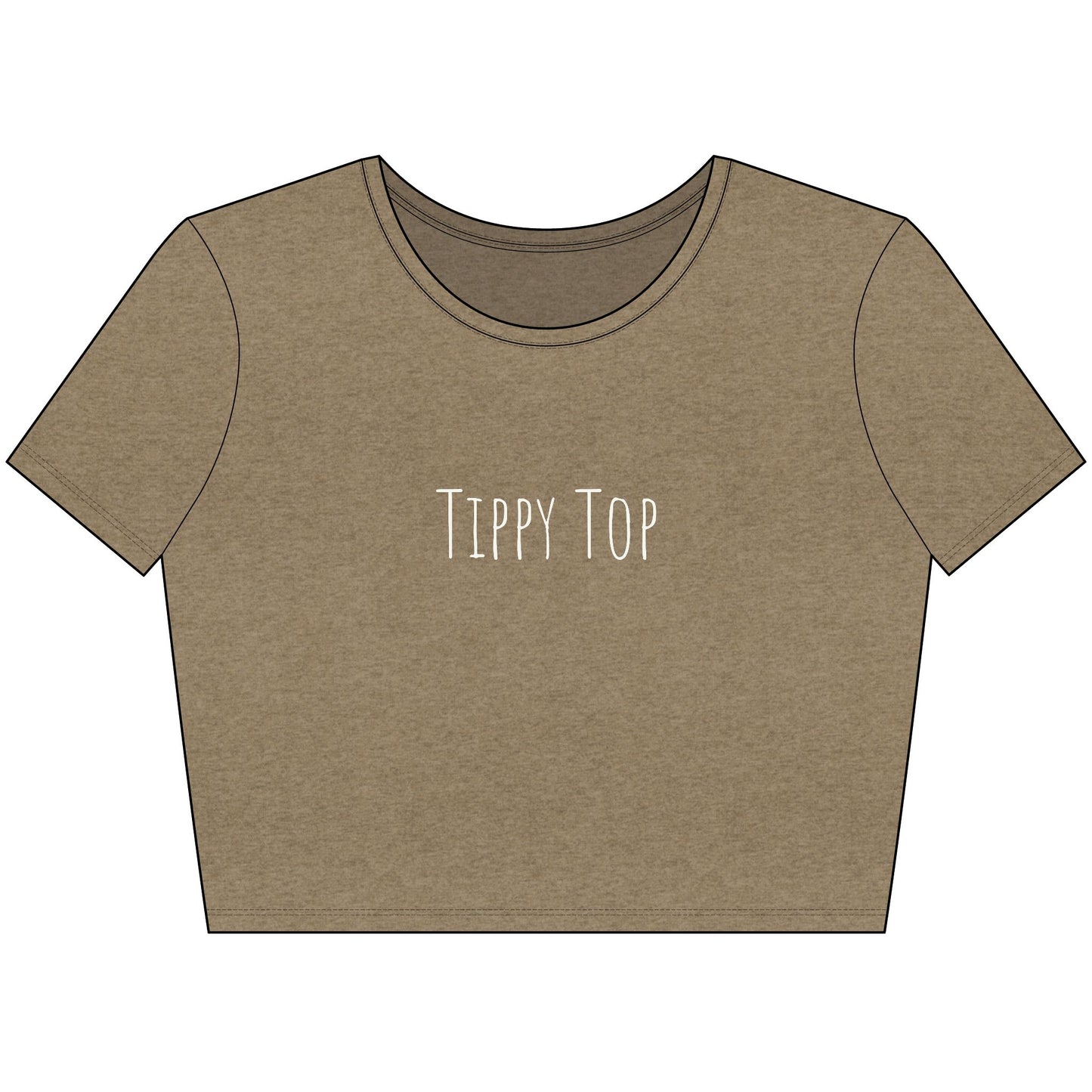 Tippy Top Trendy Women's Crop Tee