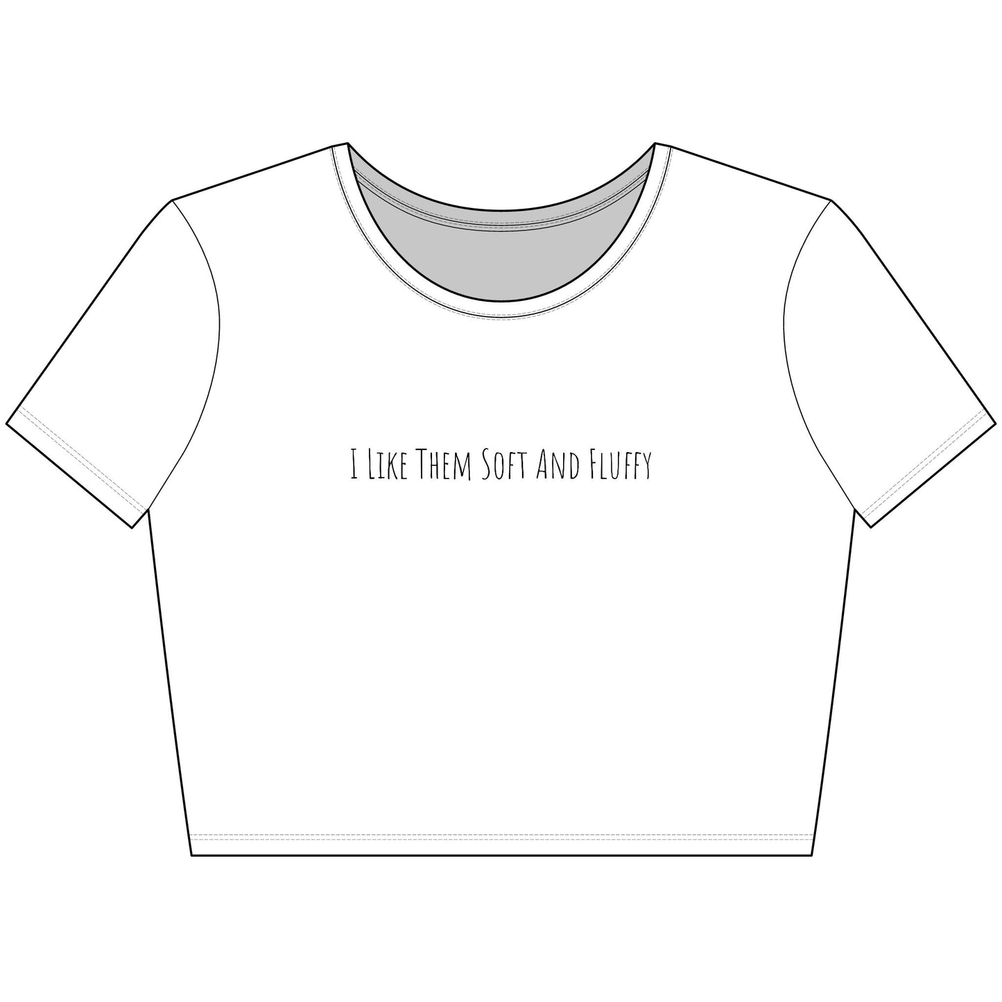 I Like Them Soft And Fluffy Trendy Women's Crop Tee