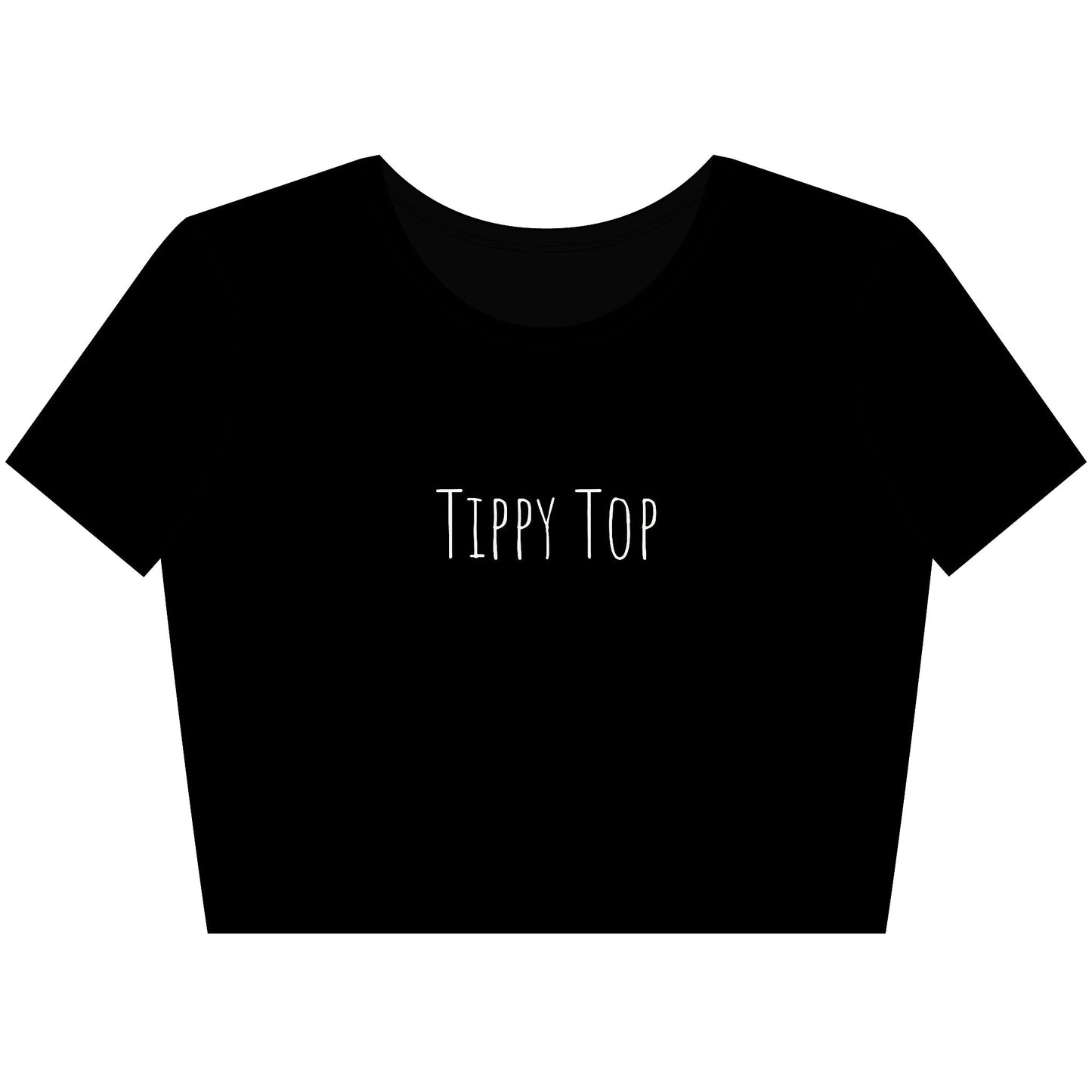 Tippy Top Trendy Women's Crop Tee