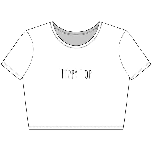 Tippy Top Trendy Women's Crop Tee