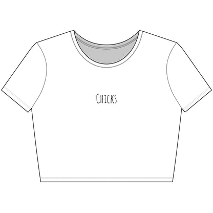 Chicks Trendy Women's Crop Tee