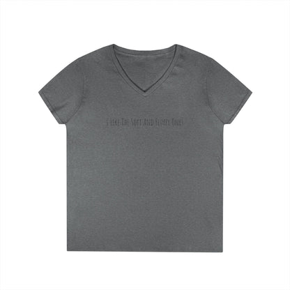 I Like Them Soft and Fluffy Ladies' V-Neck T-Shirt