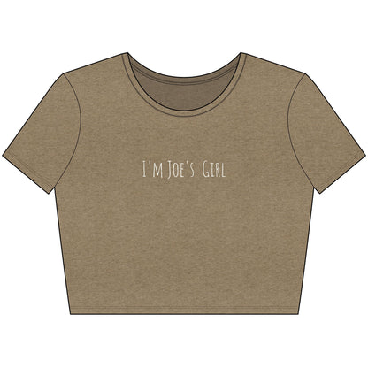 I'm Joe's Girl Trendy Women's Crop Tee