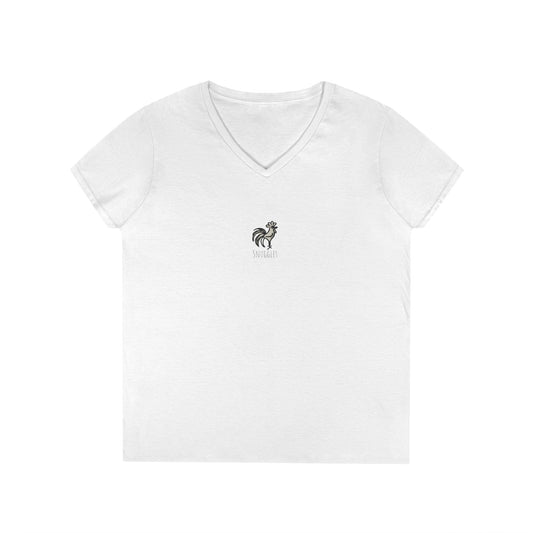 Snuggles Ladies' V-Neck T-Shirt
