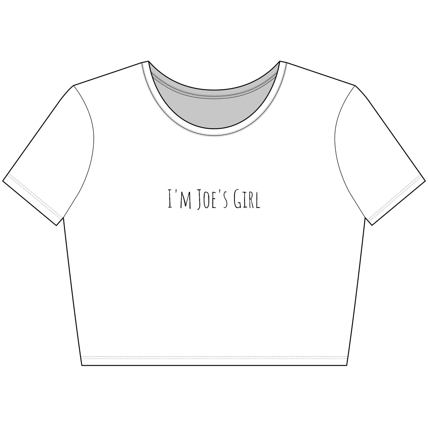 I'm Joe's Girl Trendy Women's Crop Tee