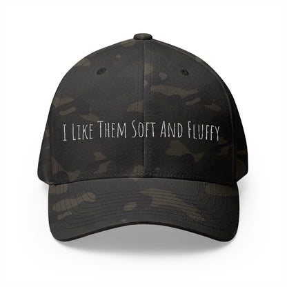 I Like Them Soft and Fluffy Trendy Closed-Back Structured Hat