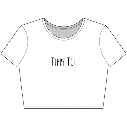 Tippy Top Trendy Women's Crop Tee