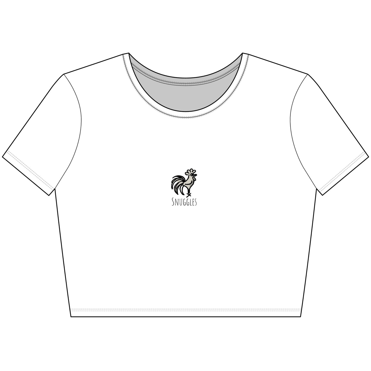 Snuggles Women's Crop Tee